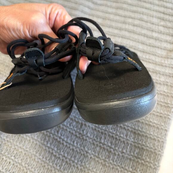 Teva Voya Infinity Black Strappy Gladiator Sandals Women's 11 Outdoor - Picture 5 of 8